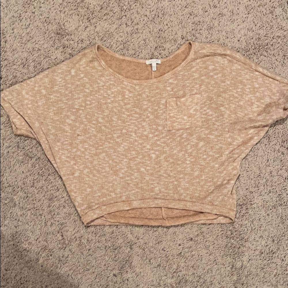 Delias Crop short sleeve sweater size M